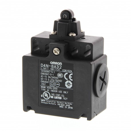 OMRON D4N-8B32 D4N-8B32 D4N 0240B D4N8B32 OMRON Plastic 2NC Slow Lever Roller plunger adj D50mm 2-M20
